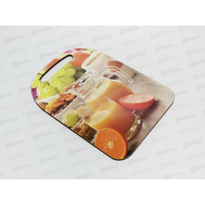 Доска разделочная дерево "Апельсиновый сок" К-155 *22