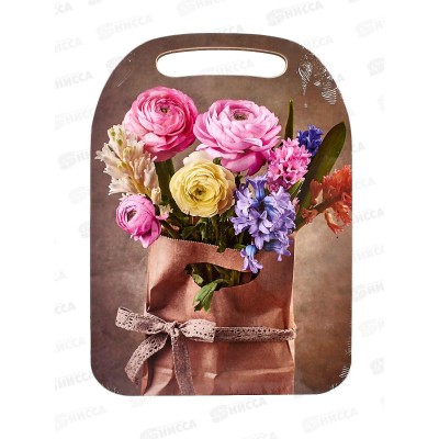 Доска разделочная дерево "Розы"  К-83 *22