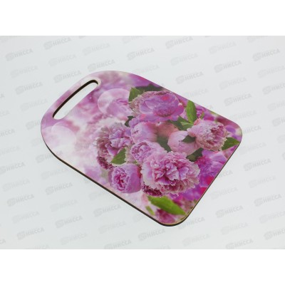 Доска разделочная дерево "Сиреневые розы"  К-149 *22