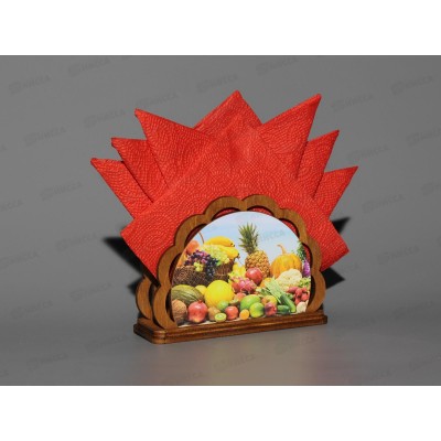 Салфетница "Фрукты 2" дерево Б-20