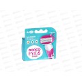 DORCO EVE6  4 кассеты с 6 лезвиями и сгибающим картриджем   *12