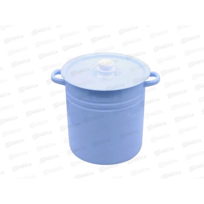 Кастрюля 12,0л цилиндр серо-голубая с пл. кноп. С41624.3СГ *2