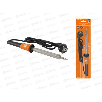 Паяльник с керамическим нагревателем ПЭК-105, 105 Вт, 230В, долговечное жало с заземлением, прорезиненая ручка, Алмаз, 0703 Паяльник с керамическим нагревателем ПЭК-105, 105 Вт, 230В, долговечное жало с заземлением, прорезиненая ручка, Алмаз, 0703