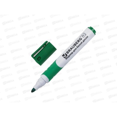 Маркер для доски  BRAUBERG Soft 5мм, зеленый спиртовая основа 151251*12 Маркер для доски  BRAUBERG Soft 5мм, зеленый спиртовая основа 151251*12