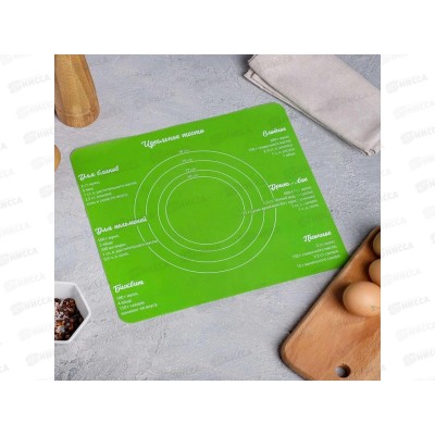 Коврик для выпечки Идеальное тесто 29*26см силиконовый 4679585