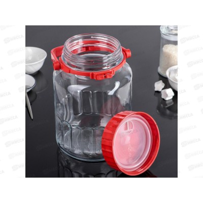 Банка Харвест 3000мл с красной крышкой 80005SL Банка Харвест 3000мл с красной крышкой 80005SL