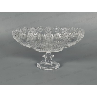 Фруктовница на ножке овальная 27*14*14,5см в подарочной упаковке, 621