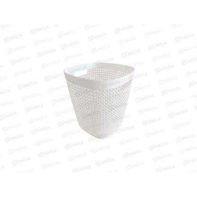 Корзина для бумаг 10л ПИРУЛА Белый М2500 *10 Корзина для бумаг 10л ПИРУЛА Белый М2500 *10