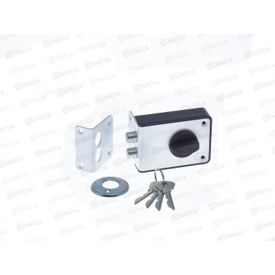 Замок накладной 3Н 1-3-1 белый Зенит *16 Замок накладной 3Н 1-3-1 белый Зенит *16