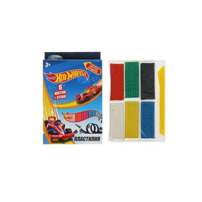 Пластилин 6цветов 120г CENTRUM Hot Wheels, картонная упаковка стек 88618 *32 Пластилин 6цветов 120г CENTRUM Hot Wheels, картонная упаковка стек 88618 *32