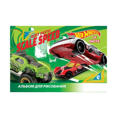 Альбом для рисования 24листа Centrum Hot Wheels мелованный 90007*7/56 Альбом для рисования 24листа Centrum Hot Wheels мелованный 90007*7/56