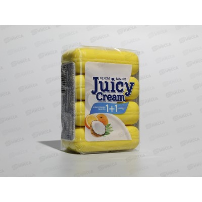 JUICY CREAM 4*90гр крем-мыло Кокосовое масло+Цитрус *28  /1045-2