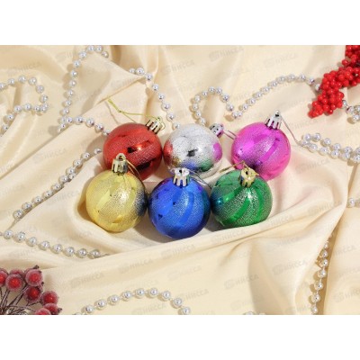 Набор шаров 6шт, 5см пласт (037438)  Ж Набор шаров 6шт, 5см пласт (037438)  Ж