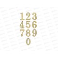 Номер дверной от 0 до 9 0,45*28мм золото 639-072 г Номер дверной от 0 до 9 0,45*28мм золото 639-072 г