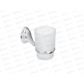Стакан для зубных щеток SonWelle с креплением хром, стекло 555-002 г