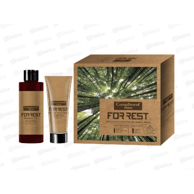 КОМПЛИМЕНТ Подарочный Набор men For rest №1920 (Шампунь 200мл+бальзам после бритья 80мл) *10