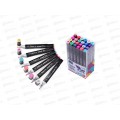 Маркеры MAZARI FANTASIA,для скетчинга двусторонний 24цвета M-15022-24 *32