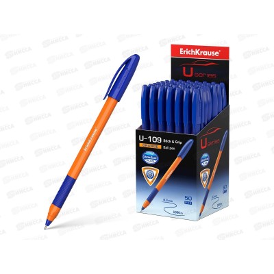 Ручка шариковая EK 47591  U-109 Orange Stick@Grip Ultra Glide синий *50