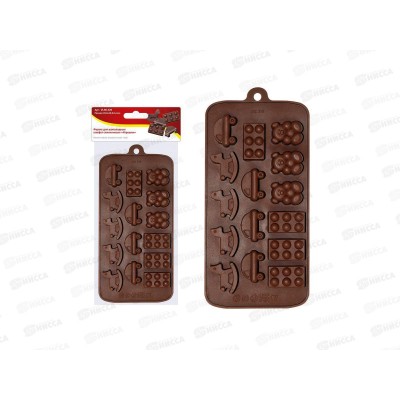 Форма для шоколадных конфет силиконовая Игрушки VL80-326 Форма для шоколадных конфет силиконовая Игрушки VL80-326