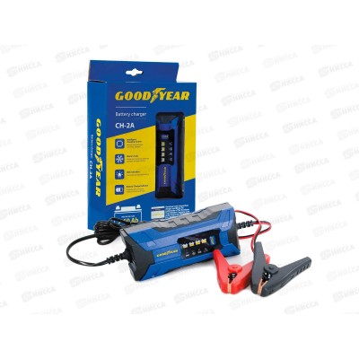 Зарядное устройство электронное Goodyear для свинцово-кислотных аккумуляторов CH-2A
