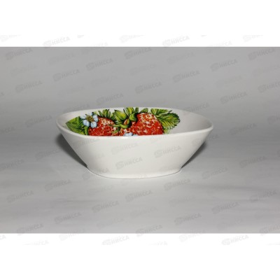 Салатник 550см3 Квадратный Клубника 093152