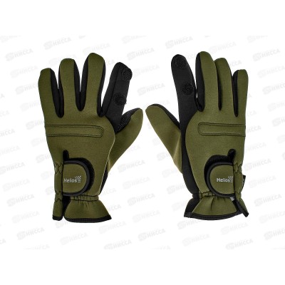 Перчатки рыбацкие неопреновые Хаки р-L Helios HS-HY-D14-L 196198 Перчатки рыбацкие неопреновые Хаки р-L Helios HS-HY-D14-L 196198