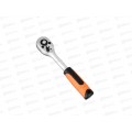 Ключ трещоточный 1/4&quot ЕРМАК 736-135 г