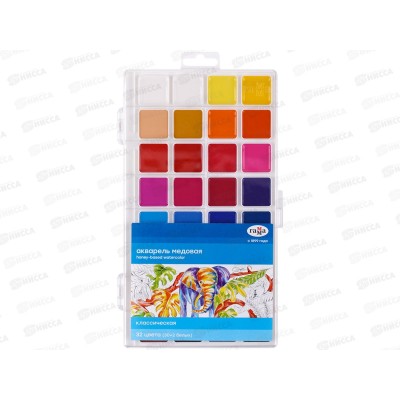 Акварель ГАММА Классическая медовая 32цвета пластиковая упаковка 1009199 *7 Акварель ГАММА Классическая медовая 32цвета пластиковая упаковка 1009199 *7