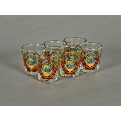 Набор стопок Ода 50мл 6шт 1250-Д СССР *8 Набор стопок Ода 50мл 6шт 1250-Д СССР *8