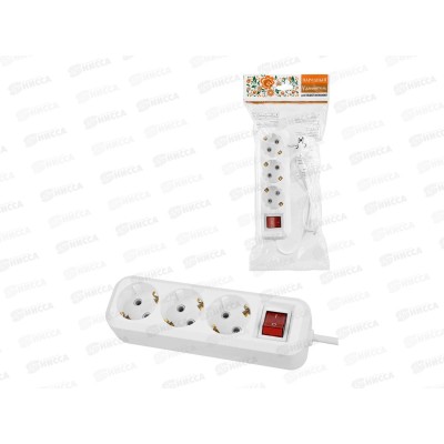 Удлинитель народный УН03В выключатель, 3 гнезда, 7метров, с/з, ПВС 3х0,75мм2 10А/250В, 1103 Удлинитель народный УН03В выключатель, 3 гнезда, 7метров, с/з, ПВС 3х0,75мм2 10А/250В, 1103