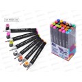 Маркеры MAZARI FANTASIA,для скетчинга двустороний 24цвета M-15023-24 *32