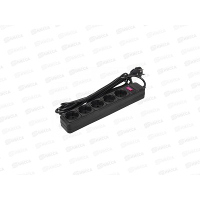 Сетевой фильтр ФАZA 5 розеток, 5.0м, FOP-05GS-500 черный *25 Сетевой фильтр ФАZA 5 розеток, 5.0м, FOP-05GS-500 черный *25