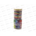 Карандаш чернографитный с ластиком Hatber Puzzle 72111*72/288