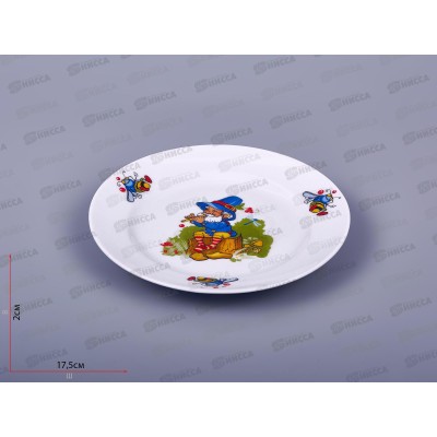 Тарелка мелкая 175мм фарфор Идиллия Лесовичок 7С1741 *20 Тарелка мелкая 175мм фарфор Идиллия Лесовичок 7С1741 *20