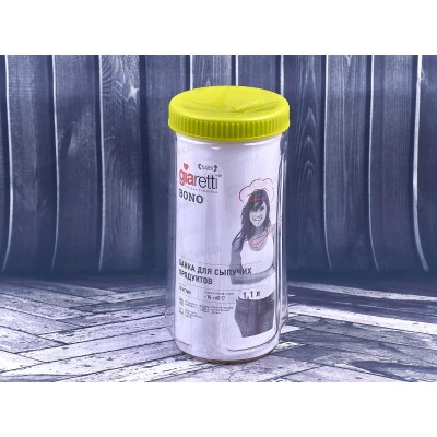Банка 1,1л для сыпучих продуктов Bono ПЦ2249*12