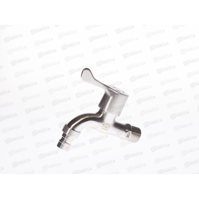 Кран водоразборный, нержавеющая сталь, SUS124KR-1/2 Кран водоразборный, нержавеющая сталь, SUS124KR-1/2