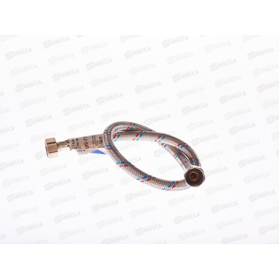 Подводка для воды сталь 1/2&quot гайка/гайка  60см