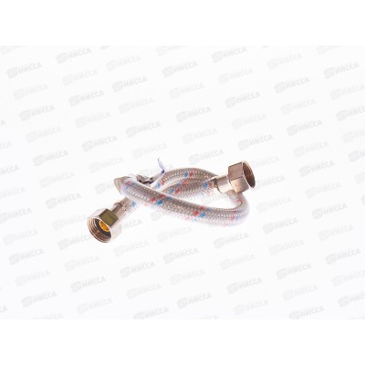 Подводка для воды сталь/ПВХ 1/2&quot гайка/гайка  40см