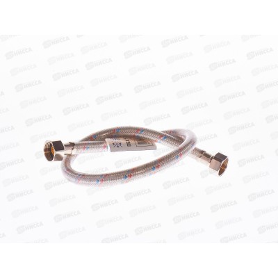 Подводка для воды сталь/ПВХ 1/2&quot гайка/гайка  60см