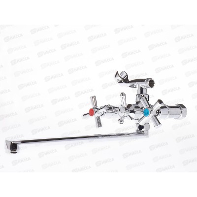 Смеситель для ванны длинный излив, керамическая кран-букса 180 градусов, SL138-143P