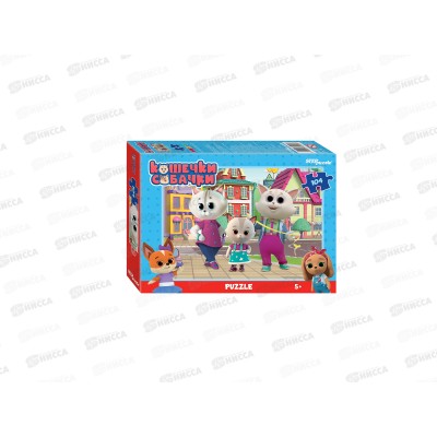 ПАЗЛ 104 элементов 82220 Кошечки и собачки *48 ПАЗЛ 104 элементов 82220 Кошечки и собачки *48