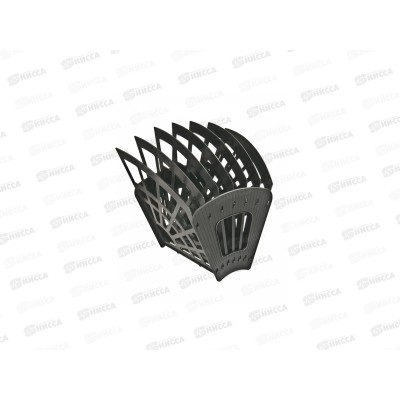 Лоток веерный 7секций СТАММ черный, ЛТ418 *7 Лоток веерный 7секций СТАММ черный, ЛТ418 *7