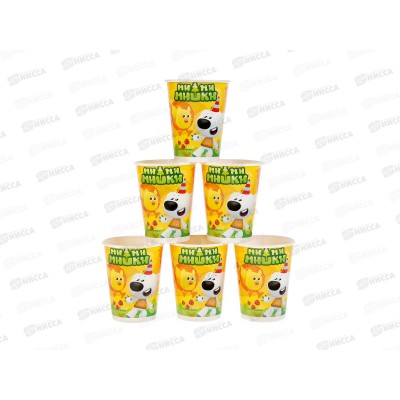 Стаканы бумажные, 6шт, Ми-Ми-Мишки СР-51978-MIMI &quotВеселый праздник&quot