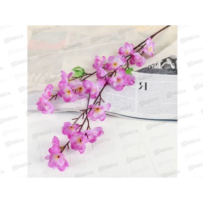 Цветы искусственные 58см Ветка яблони сиреневый 4301688 Цветы искусственные 58см Ветка яблони сиреневый 4301688