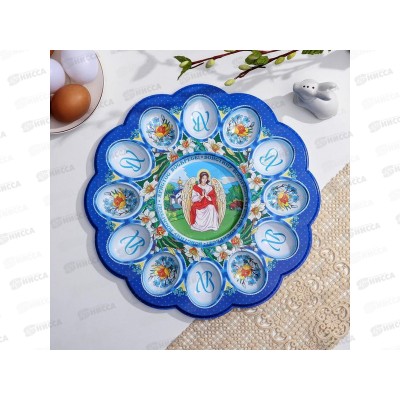 Подставка пасхальная на 12 яиц и кулич &quotАнгел&quot 30см 5244495