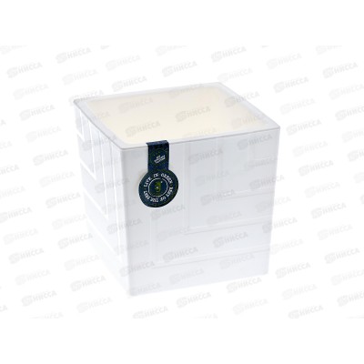 Горшок для цветов Квадро 3,3л Белый (с вкладкой) *8 Горшок для цветов Квадро 3,3л Белый (с вкладкой) *8