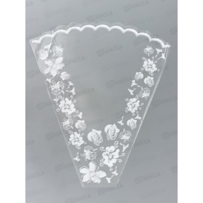 Пакет для цветов Конус Елена рисунок 50/60 4846412/50672 *50