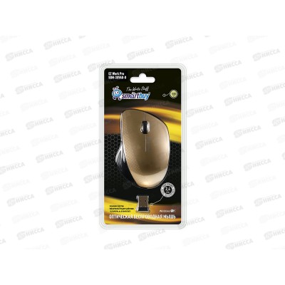 Мышь беспроводная SmartBuy 309 золотой металлик, SBM-309AG-O *40 Мышь беспроводная SmartBuy 309 золотой металлик, SBM-309AG-O *40