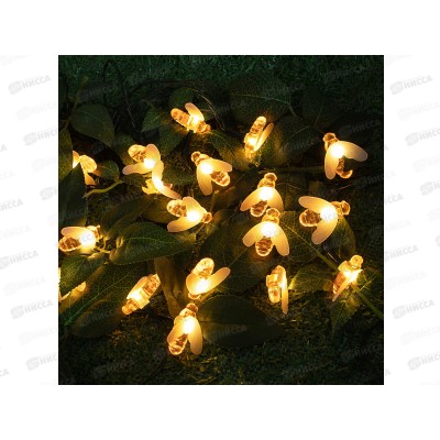 Гирлянда садовая солнечная батарея 25LED 7м шампань INBLOOM 185-042  г Гирлянда садовая солнечная батарея 25LED 7м шампань INBLOOM 185-042  г