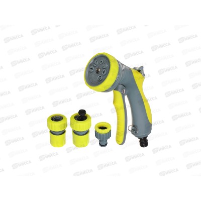 Набор для полива (пистолет, переходник, штуцер) 1/2"-3/4" 161-021 г Набор для полива (пистолет, переходник, штуцер) 1/2"-3/4" 161-021 г